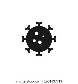 Danger bacteria icon design isolated on white background. Vector illustration