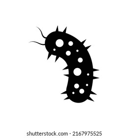 Danger bacteria icon design isolated on white background