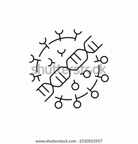 danger bacteria icon sign vector