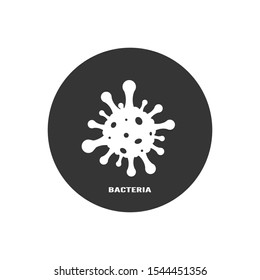 Danger bacteria vector icon illustration isolated on white background
