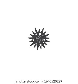 
Danger bacteria vector icon illustration isolated on white background