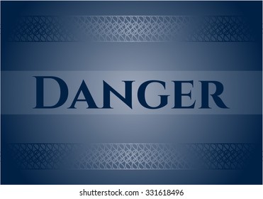 Danger banner or card