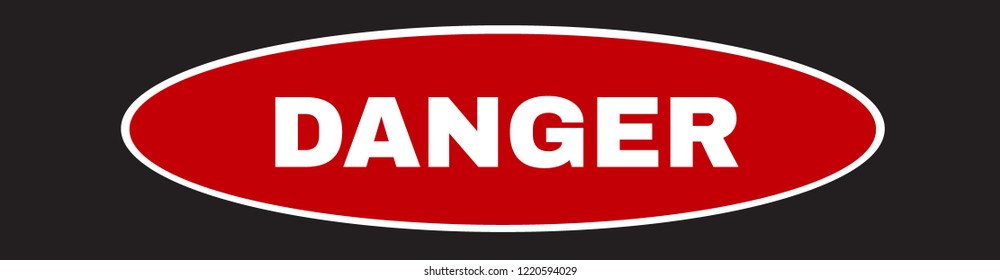 danger banner , warning sign symbol, vector illustration.