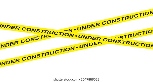Danger barrier tape illustration and seamless tape pattern caution warning yellow sign precaution working security attention black text on yellow tape background web site in eps 10.