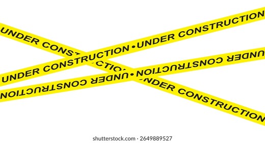 Danger barrier tape illustration and seamless tape pattern caution warning yellow sign precaution working security attention black text on yellow tape background web site in eps 10.