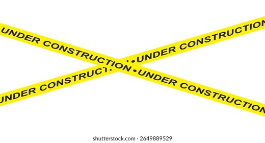 Danger barrier tape illustration and seamless tape pattern caution warning yellow sign precaution working security attention black text on yellow tape background web site in eps 10.