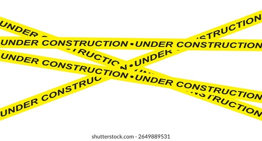 Danger barrier tape illustration and seamless tape pattern caution warning yellow sign precaution working security attention black text on yellow tape background web site in eps 10.