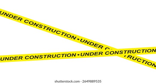 Danger barrier tape illustration and seamless tape pattern caution warning yellow sign precaution working security attention black text on yellow tape background web site in eps 10.