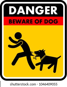 danger, beware of dog