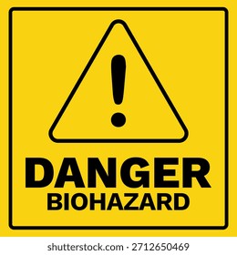 Peligro Biohazard Signo de advertencia de alta contaminación