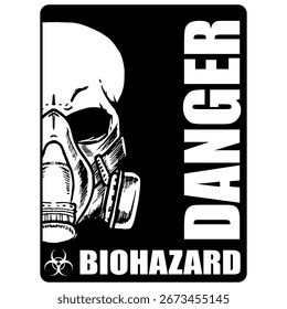  Danger, Biohazard, poster and sign vector