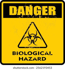 Danger, Biological Hazard, sign vector