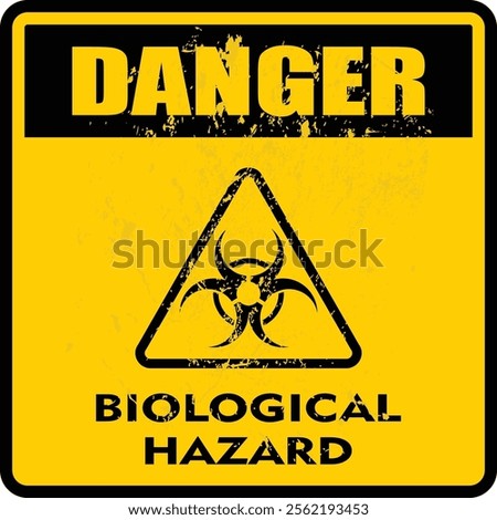 Danger, Biological Hazard, sign vector