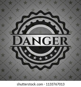 Danger black emblem