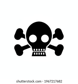 danger black icon in flat style isolated. warning Vector Symbol illustration.