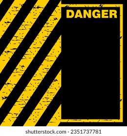 Danger, board and sign vector