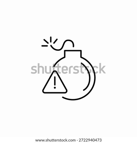 danger bomb warning icon sign vector