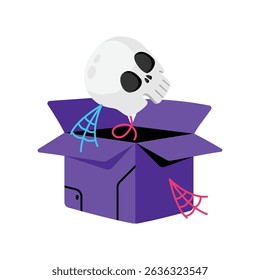 Danger Box Vector style icon. Eps 10 file