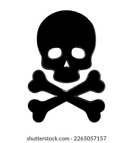 pincel de peligro sobre fondo blanco, ilustración vectorial.