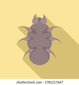 Danger bug icon. Flat illustration of danger bug vector icon for web design