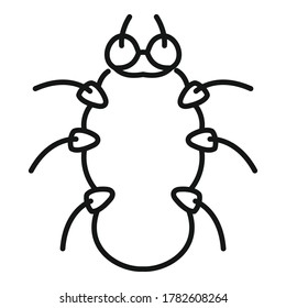 Danger bug icon. Outline danger bug vector icon for web design isolated on white background