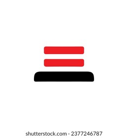 Danger button icon. Simple style emergency poster background symbol. brand logo design element. Danger button t-shirt printing. Vector for sticker.