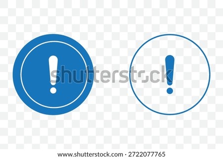 Danger Caution or Alert Risk Warning Attention Icon Set. Vector Symbol in a black filled and outlined style. Safety Notice Sign.