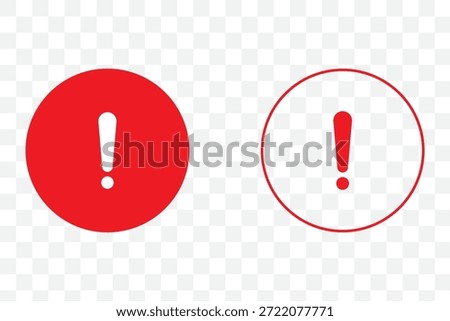 Danger Caution or Alert Risk Warning Attention Icon Set. Vector Symbol in a black filled and outlined style. Safety Notice Sign.