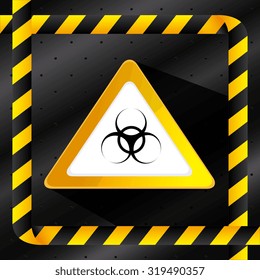 danger and caution design, Advertising sign, vector illustration