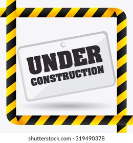 danger and caution design, Advertising sign, vector illustration