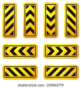 Danger and Caution Street Signs