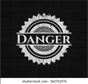 Danger chalk emblem