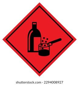 Danger Chemicals In Use Symbol Sign, Vector Illustration, Isolate On White Background Label .EPS10