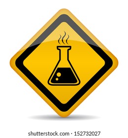 Danger Chemicals Vector Sign