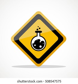 Danger chemicals vector sign.vector illustration design