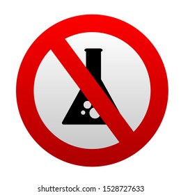 danger chemicals warning sign vector