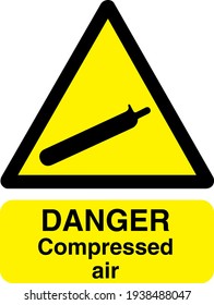 Danger Compressed Air Sign Board