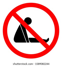 Danger Confined Space Symbol Sign, Vector Illustration, Isolate On White Background Label. EPS10