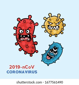 Illustration zur Vektorillustration des gefährlichen Corona-Virus