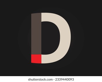 Danger or D letter Logo