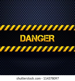 Danger dark background. Vector illustration.