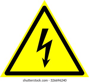 danger of defeat by an electric current, high voltage