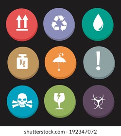 Danger design over black background, vector illustration