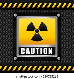Danger design over black background, vector illustration.