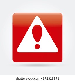 Danger design over gray background, vector illustration