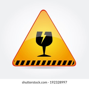Danger design over gray background, vector illustration