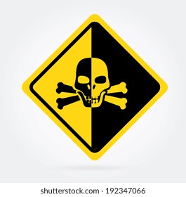 Danger Design Over Gray Background Vector Stock Vector (royalty Free 