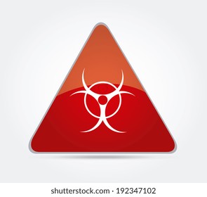 Danger design over gray background, vector illustration