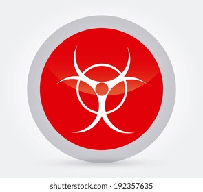 Danger design over gray background, vector illustration