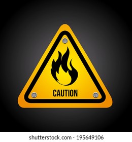 Danger design over gray background, vector illustration